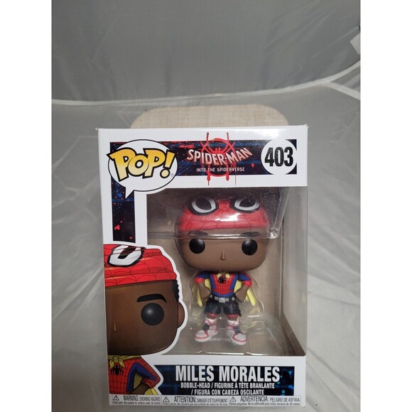 Funko Pop Spider-Man Spiderverse Miles Morales with Cape 403 - Picture 1 of 5
